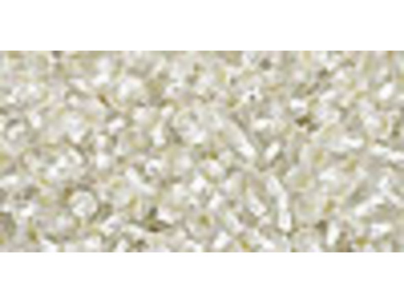 The uniform size and shape of Toho seed beads make them an excellent choice for beadwork and consistently-sized spacers.Toho seed beads are usually colorfast; however, galvanized and silver-lined  beads may fade over time. Protect them from bleach, excessive friction and direct sunlight to keep them looking like new. Seed Bead Facts What are seed beads? Popular, tiny glass beads commonly used for weaving and embellishment.How are they made? Glass is pulled or drawn using a hollow tube, and then   the glass is cut in small pieces. They are sometimes reheated to round   the ends.What's that funny little zero? That zero refers to   the number of aughts, which is a unit used to indicate the size of   small beads. The scale is inverted, so larger numbers of aughts   correspond to smaller beads (i.e. the bigger the number, the smaller   the bead). Size 11 would be 00000000000, but since that takes up too much   room, it is abbreviated to 110.  See Related Products links (below) for similar items and additional jewelry-making supplies that are often used with this item. 