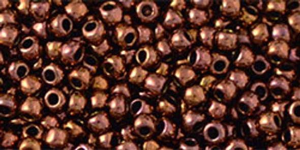 TOHO Glass Seed Bead, Size 11, 2.1mm, Olympic Bronze (tube)