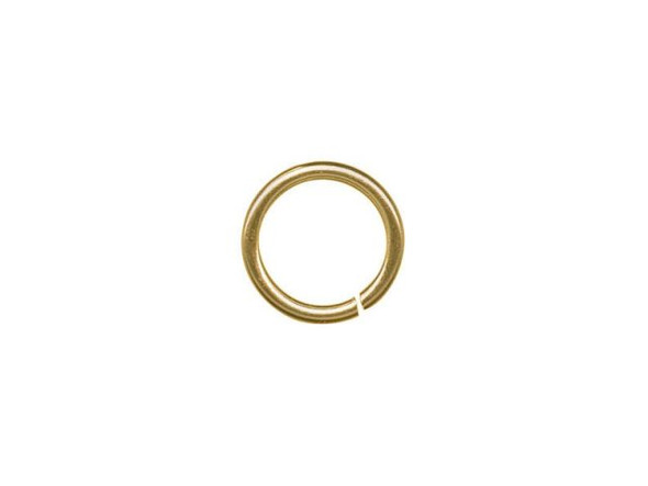 Raw Brass Jump Ring, Round, 8mm (ounce)