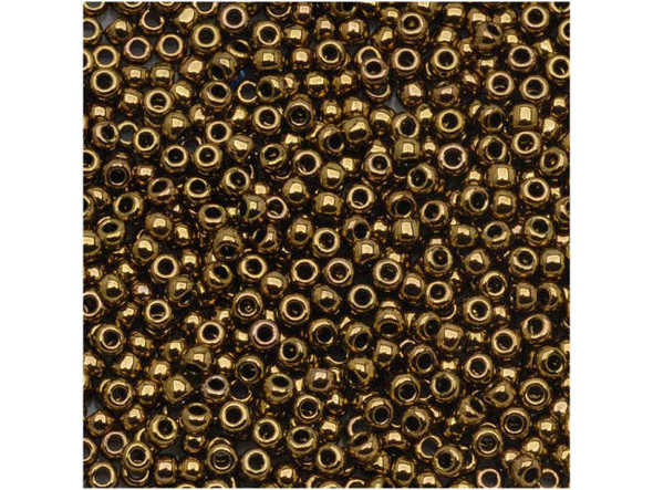 TOHO Glass Seed Bead, Size 11, 2.1mm, Antique Bronze (Tube)