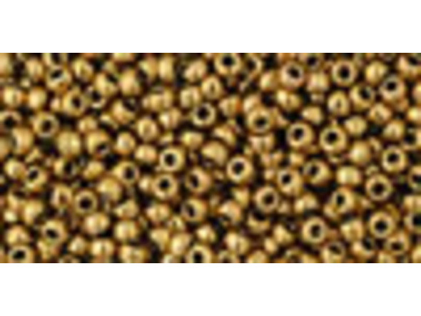 TOHO Glass Seed Bead, Size 11, 2.1mm, Antique Bronze (Tube)