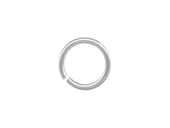 Silver Plated Jump Ring, Round, 10mm (ounce)