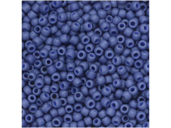 TOHO Glass Seed Bead, Size 11, 2.1mm, Semi Glazed - Soft Blue (Tube)