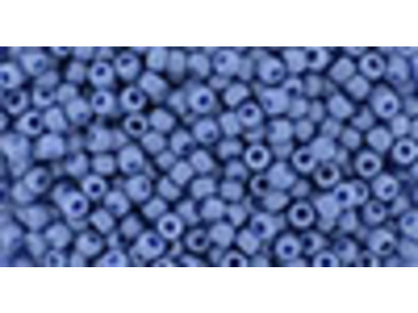 TOHO Glass Seed Bead, Size 11, 2.1mm, Semi Glazed - Soft Blue (Tube)
