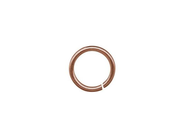 Antiqued Copper Plated Jump Ring, Round, 8mm (ounce)