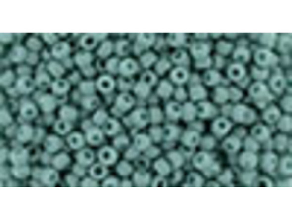 TOHO Glass Seed Bead, Size 11, 2.1mm, Semi Glazed - Turquoise (Tube)