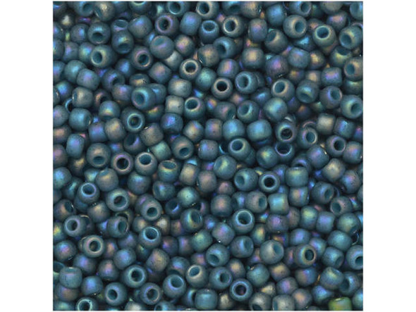 TOHO Glass Seed Bead, Size 11, 2.1mm, Semi Glazed Rainbow - Blue Turquoise (Tube)