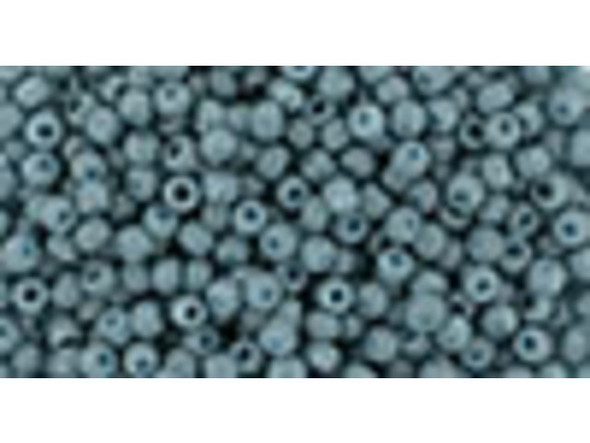 TOHO Glass Seed Bead, Size 11, 2.1mm, Semi Glazed - Blue Turquoise (Tube)
