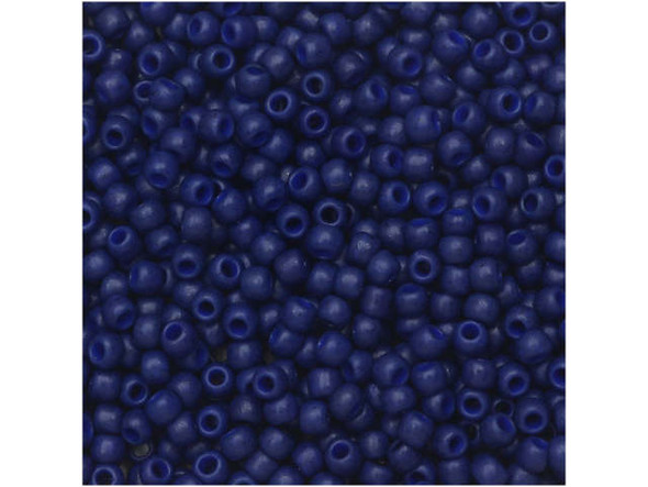 TOHO Glass Seed Bead, Size 11, 2.1mm, Semi Glazed - Navy Blue (Tube)