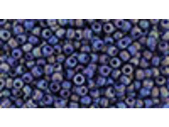 TOHO Glass Seed Bead, Size 11, 2.1mm, Semi Glazed Rainbow - Navy Blue (Tube)