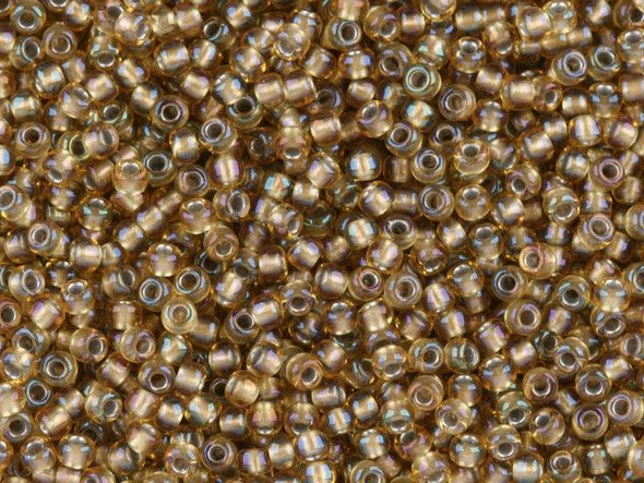 The uniform size and shape of Toho seed beads make them an excellent choice for beadwork and consistently-sized spacers.Toho seed beads are usually colorfast; however, galvanized and silver-lined  beads may fade over time. Protect them from bleach, excessive friction and direct sunlight to keep them looking like new. Seed Bead Facts What are seed beads? Popular, tiny glass beads commonly used for weaving and embellishment.How are they made? Glass is pulled or drawn using a hollow tube, and then   the glass is cut in small pieces. They are sometimes reheated to round   the ends.What's that funny little zero? That zero refers to   the number of aughts, which is a unit used to indicate the size of   small beads. The scale is inverted, so larger numbers of aughts   correspond to smaller beads (i.e. the bigger the number, the smaller   the bead). Size 11 would be 00000000000, but since that takes up too much   room, it is abbreviated to 110.  See Related Products links (below) for similar items and additional jewelry-making supplies that are often used with this item. 