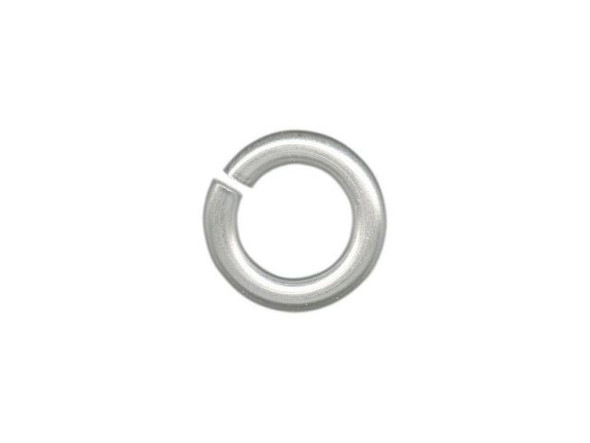 White Plated Jump Ring, Round, 10.5mm (Pack)