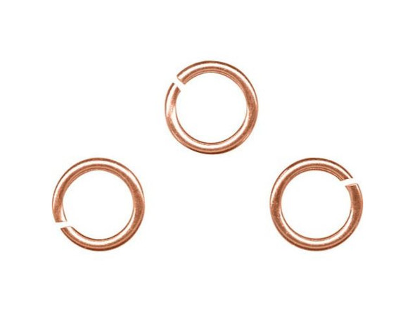Copper Plated Jump Ring, Round, 5mm (Pack)