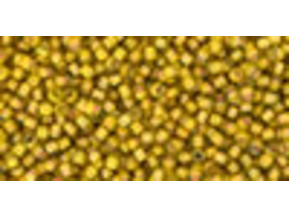 TOHO Glass Seed Bead, Size 11, 2.1mm, Inside-Color Jonquil/Apricot-Lined (Tube)