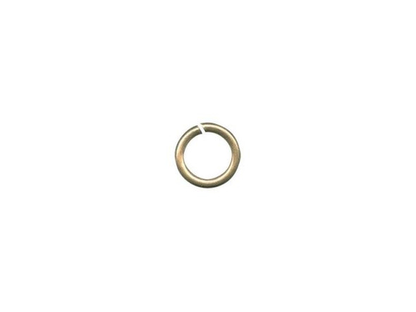 Antiqued Brass Jump Ring, Round, 5mm (Pack)