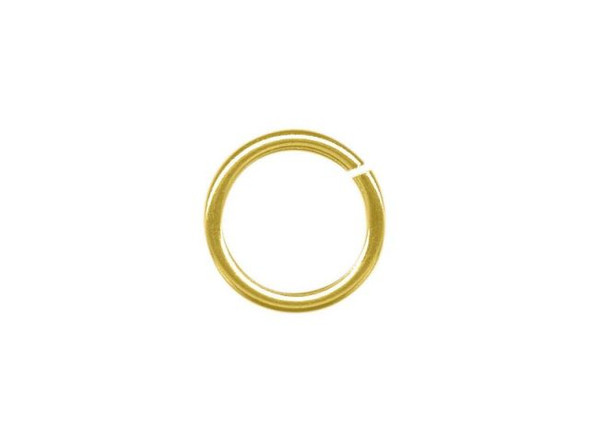 Yellow Plated Jump Ring, Round, 10mm (ounce)