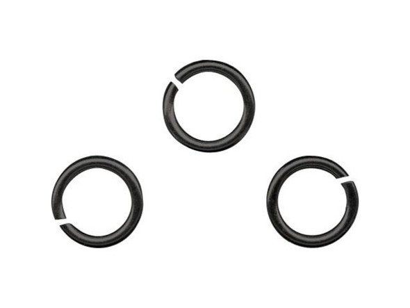 Gunmetal Jump Ring, Round, 5mm (ounce)