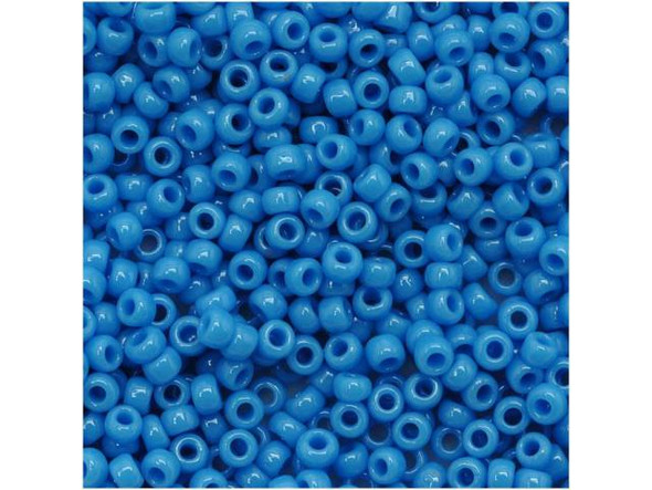 TOHO Glass Seed Bead, Size 11, 2.1mm, Opaque Cornflower (Tube)