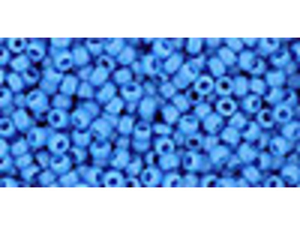 TOHO Glass Seed Bead, Size 11, 2.1mm, Opaque Cornflower (Tube)