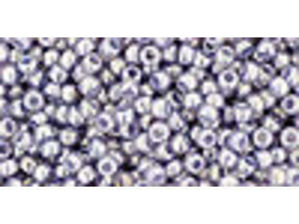 TOHO Glass Seed Bead, Size 11, 2.1mm, Gold-Lustered Pale Wisteria (Tube)