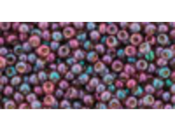 TOHO Glass Seed Bead, Size 11, 2.1mm, Gold-Lustered Marionberry (Tube)