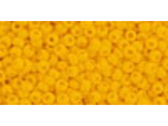 TOHO Glass Seed Bead, Size 11, 2.1mm, Opaque Sunshine (Tube) TOHO Glass Seed Bead, Size 11, 2.1mm, Opaque Sunshine (Tube)