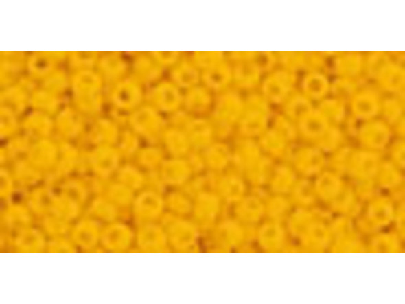 TOHO Glass Seed Bead, Size 11, 2.1mm, Opaque Sunshine (Tube)