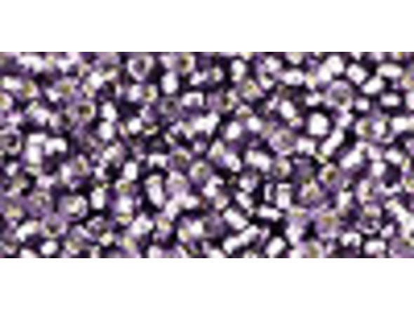 TOHO Glass Seed Bead, Size 11, 2.1mm, Silver-Lined Tanzanite (Tube)