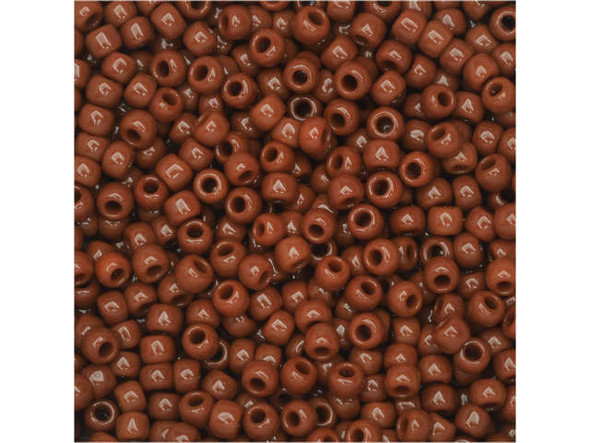 TOHO Glass Seed Bead, Size 11, 2.1mm, Opaque Terra Cotta (Tube)