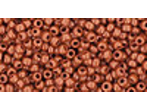 TOHO Glass Seed Bead, Size 11, 2.1mm, Opaque Terra Cotta (Tube)