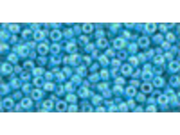 TOHO Glass Seed Bead, Size 11, 2.1mm, Opaque-Rainbow Blue Turquoise (Tube)