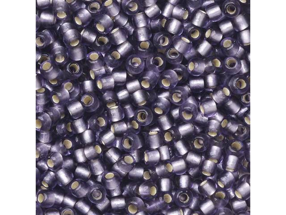 TOHO Glass Seed Bead, Size 11, 2.1mm, Silver-Lined Frosted Lt Tanzanite (Tube)