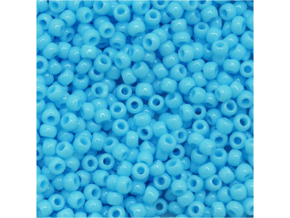 TOHO Glass Seed Bead, Size 11, 2.1mm, Opaque Blue Turquoise (Tube)