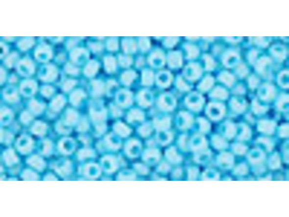 TOHO Glass Seed Bead, Size 11, 2.1mm, Opaque Blue Turquoise (Tube)