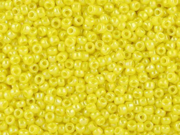 TOHO Glass Seed Bead, Size 11, 2.1mm, Opaque-Rainbow Dandelion (Tube)