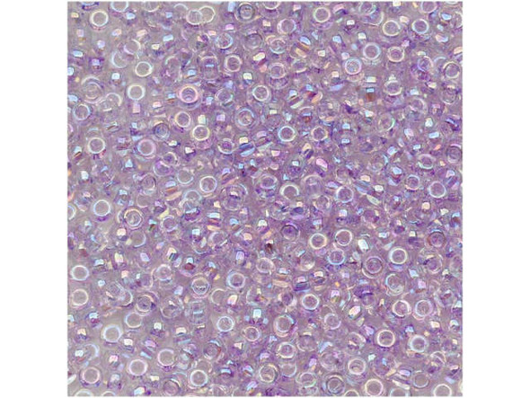 TOHO Glass Seed Bead, Size 11, 2.1mm, Dyed-Rainbow Lavender Mist (Tube)
