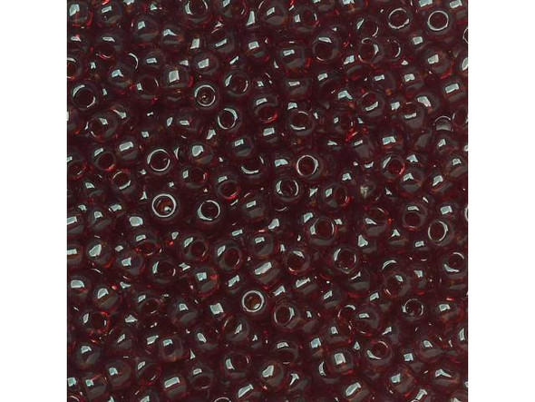 TOHO Glass Seed Bead, Size 11, 2.1mm, Transparent Garnet (Tube)