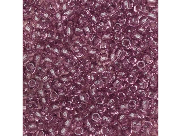 TOHO Glass Seed Bead, Size 11, 2.1mm, Transparent Lt Amethyst (Tube)