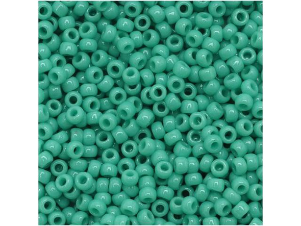 TOHO Glass Seed Bead, Size 11, 2.1mm, Opaque Turquoise (Tube)