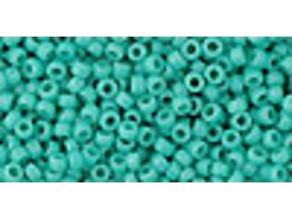 TOHO Glass Seed Bead, Size 11, 2.1mm, Opaque Turquoise (Tube)