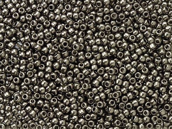 TOHO Glass Seed Bead, Size 11, 2.1mm, Galvanized Gray (Tube)