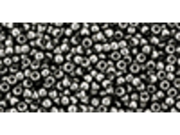 TOHO Glass Seed Bead, Size 11, 2.1mm, Galvanized Gray (Tube)