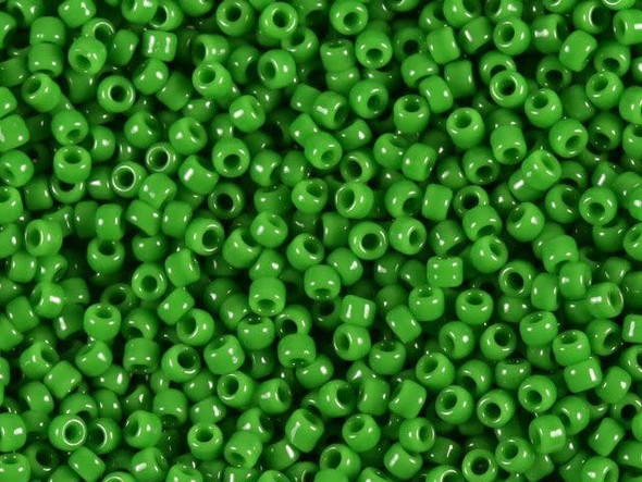 TOHO Glass Seed Bead, Size 11, 2.1mm, Opaque Mint Green (Tube)