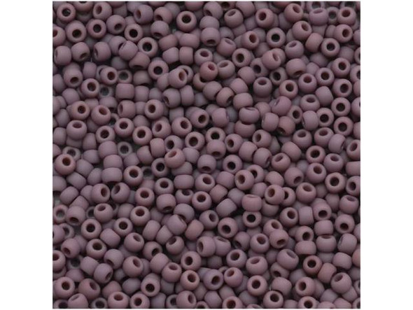 TOHO Glass Seed Bead, Size 11, 2.1mm, Opaque-Frosted Lavender (Tube)