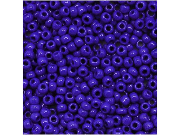 TOHO Glass Seed Bead, Size 11, 2.1mm, Opaque Navy Blue (Tube)