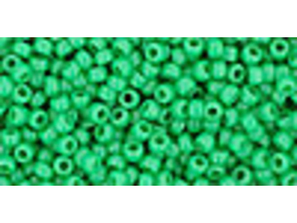 TOHO Glass Seed Bead, Size 11, 2.1mm, Opaque Shamrock (Tube)