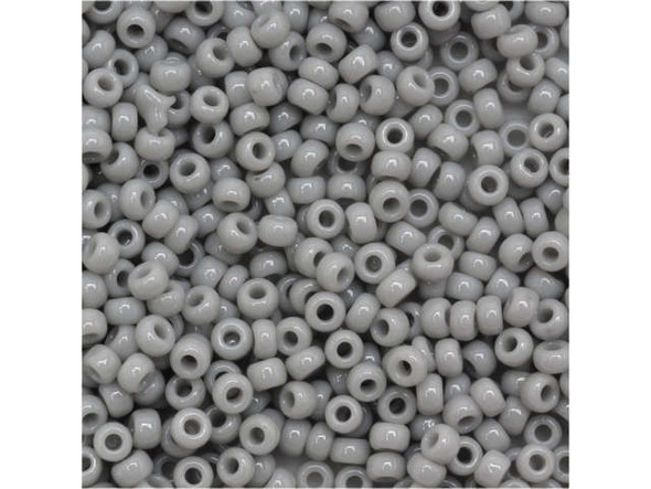 TOHO Glass Seed Bead, Size 11, 2.1mm, Opaque Gray (Tube)