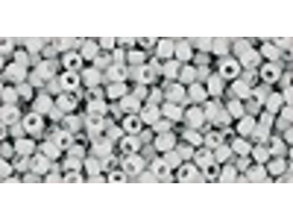 TOHO Glass Seed Bead, Size 11, 2.1mm, Opaque Gray (Tube)