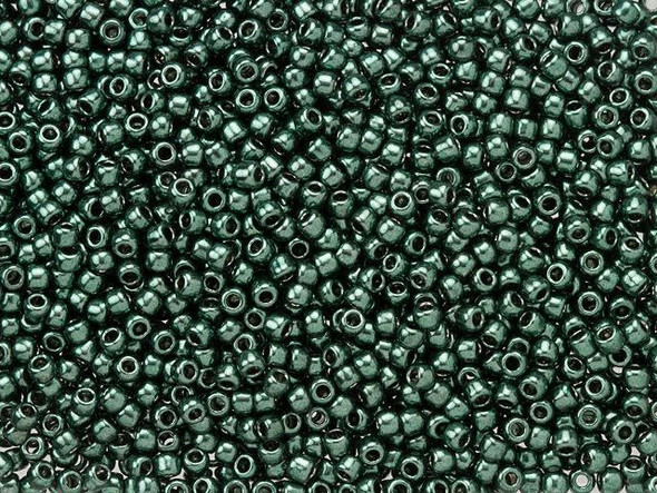 The uniform size and shape of Toho seed beads make them an excellent choice for beadwork and consistently-sized spacers.Toho seed beads are usually colorfast; however, galvanized and silver-lined  beads may fade over time. Protect them from bleach, excessive friction and direct sunlight to keep them looking like new. Seed Bead Facts What are seed beads? Popular, tiny glass beads commonly used for weaving and embellishment.How are they made? Glass is pulled or drawn using a hollow tube, and then   the glass is cut in small pieces. They are sometimes reheated to round   the ends.What's that funny little zero? That zero refers to   the number of aughts, which is a unit used to indicate the size of   small beads. The scale is inverted, so larger numbers of aughts   correspond to smaller beads (i.e. the bigger the number, the smaller   the bead). Size 11 would be 00000000000, but since that takes up too much   room, it is abbreviated to 110.  See Related Products links (below) for similar items and additional jewelry-making supplies that are often used with this item. 