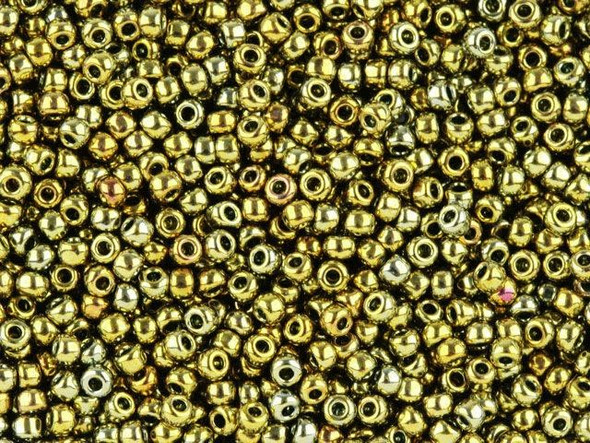 TOHO Glass Seed Bead, Size 11, 2.1mm, Galvanized Carnival (Tube)